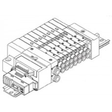 SMC solenoid valve 4 & 5 Port SQ - NEW SS5Q23-SB, 2000 Series Plug-in Manifold for Series EX510 Gateway Serial Transmission System, New